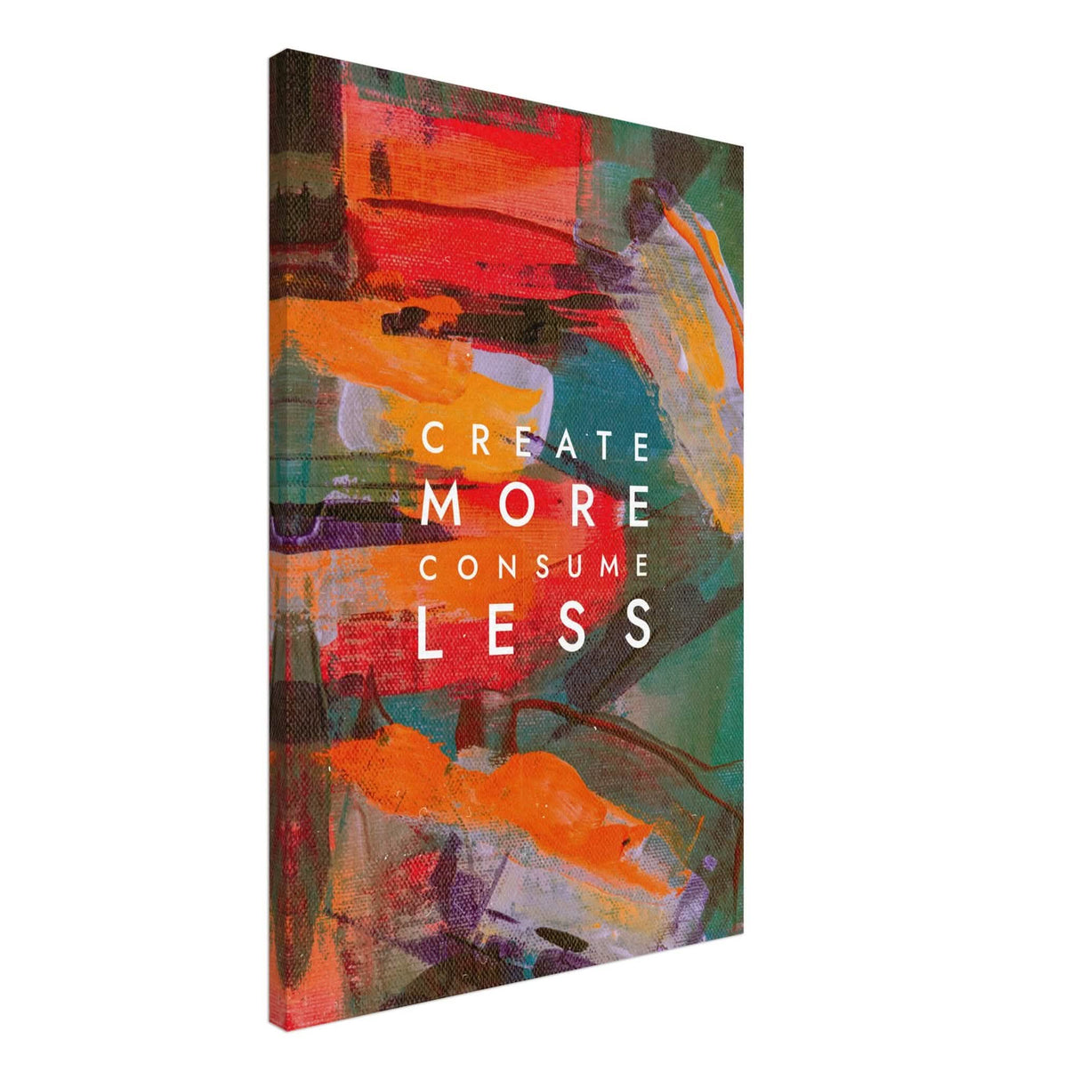 Da Vinci Motivational Wall Art | Create More - Canvas - 50x75 cm / 20x30″ - Slim