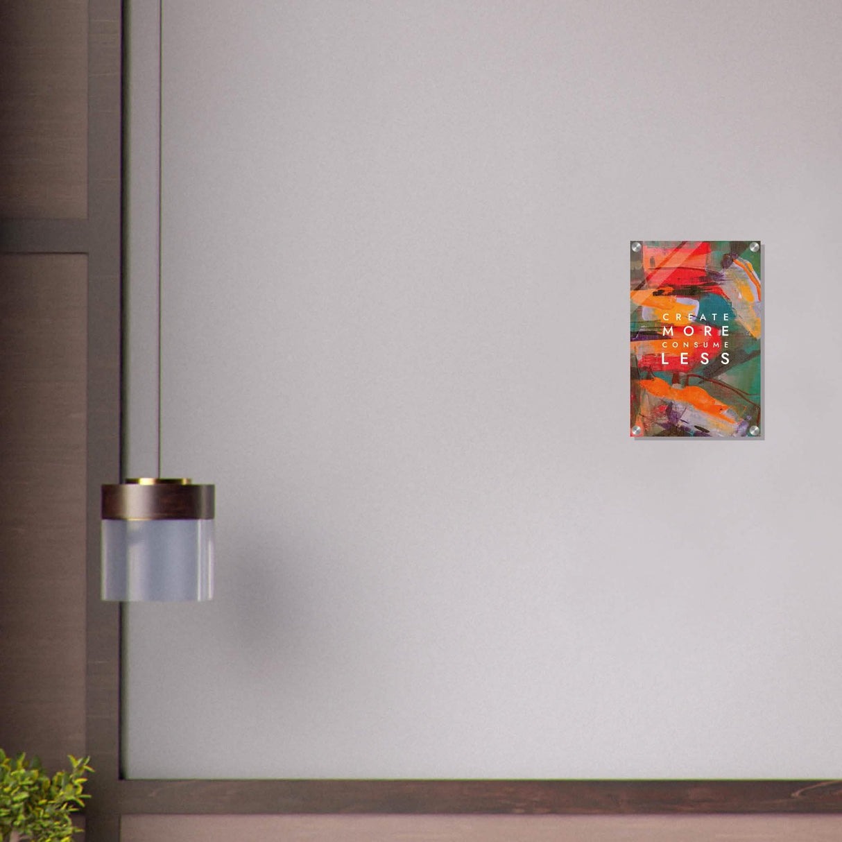 Da Vinci Motivational Wall Art | Create More - Acrylic Print - 30x45 cm / 12x18″ -