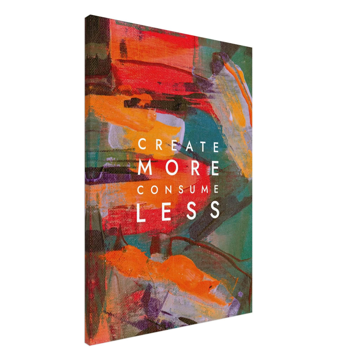 Da Vinci Motivational Wall Art | Create More - Canvas - 70x100 cm / 28x40″ - Thick