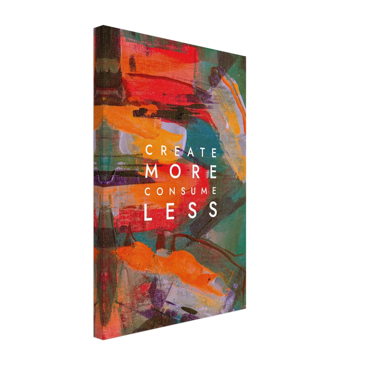 Da Vinci Motivational Wall Art | Create More - Canvas - 30x45 cm / 12x18″ - Slim