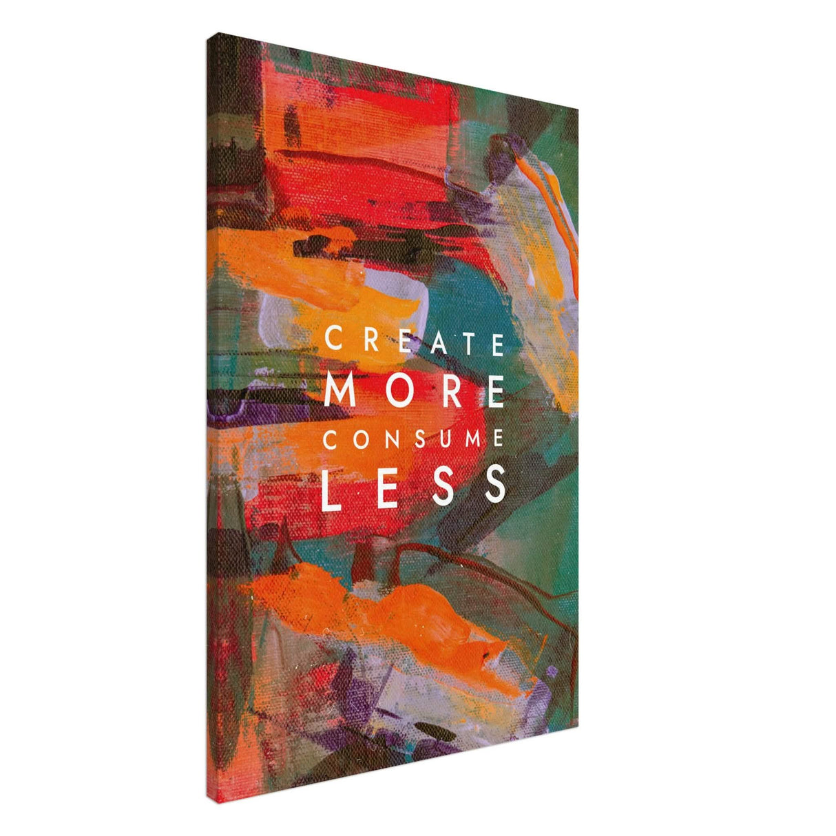 Da Vinci Motivational Wall Art | Create More - Canvas - 60x90 cm / 24x36″ - Slim