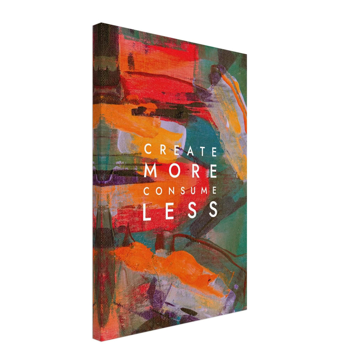 Da Vinci Motivational Wall Art | Create More - Canvas - 40x60 cm / 16x24″ - Thick