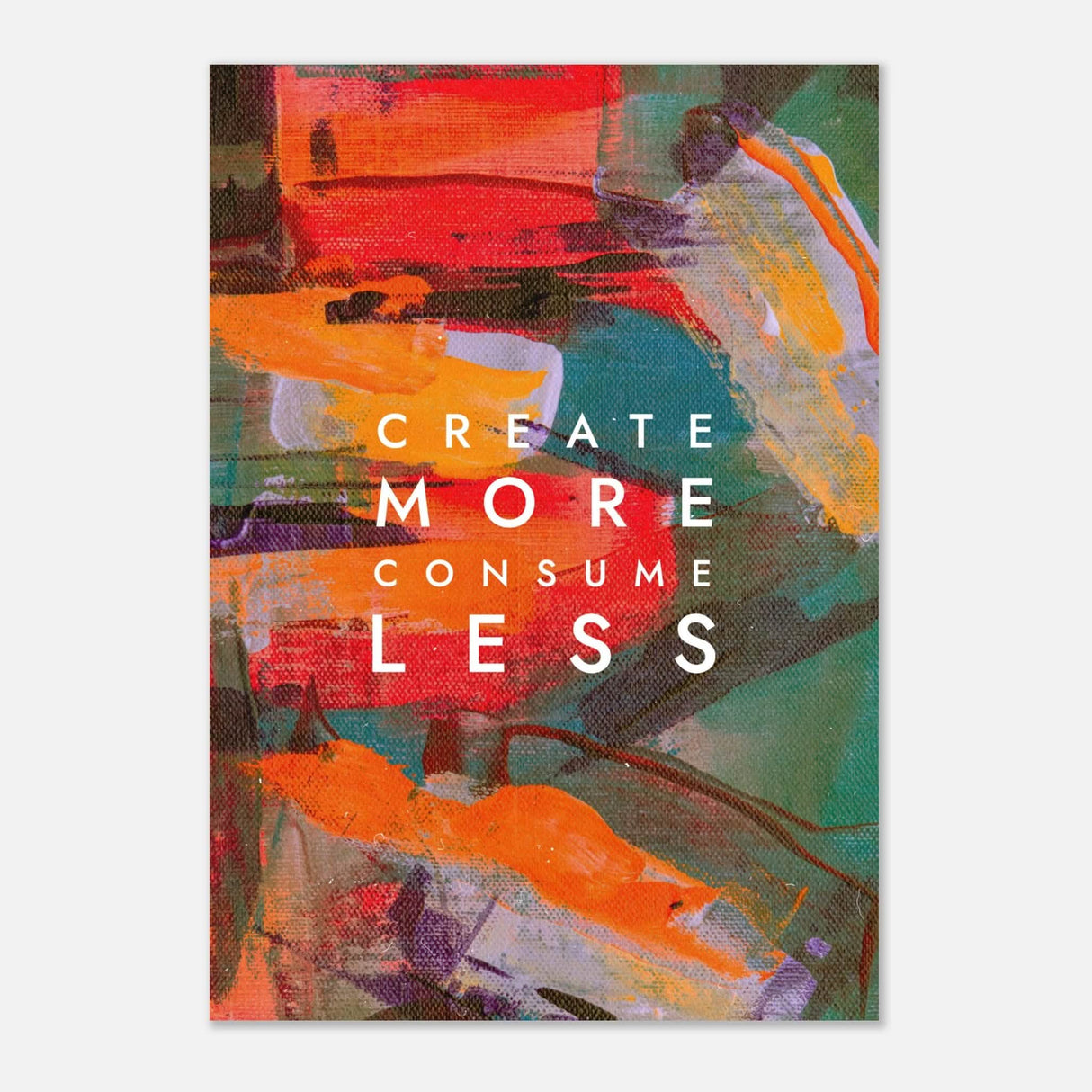 Da Vinci Motivational Wall Art | Create More - Aluminum Print - 70x100 cm / 28x40″ -