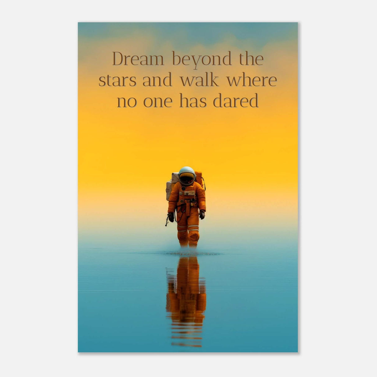 Da Vinci Motivational Wall Art | Dare - Aluminum Print - 30x45 cm / 12x18″ -