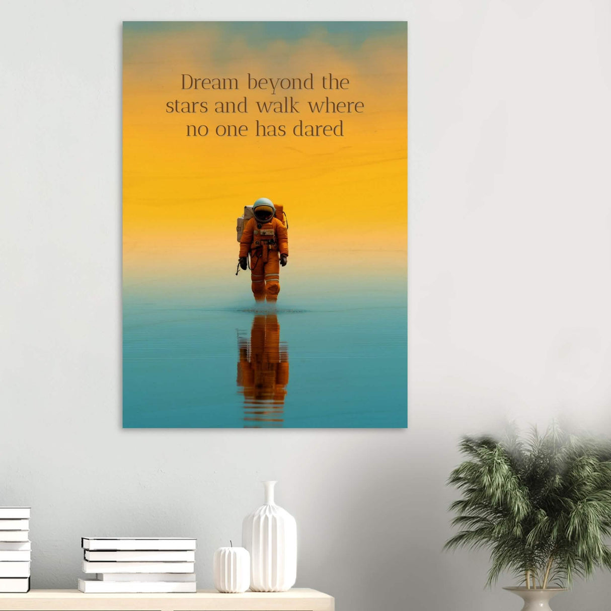 Da Vinci Motivational Wall Art | Dare - Wood Prints - 70x100 cm / 28x40″ - 10 mm