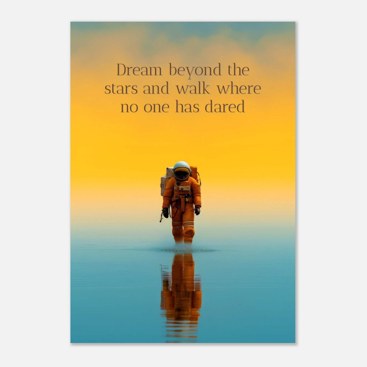 Da Vinci Motivational Wall Art | Dare - Aluminum Print - 70x100 cm / 28x40″ -