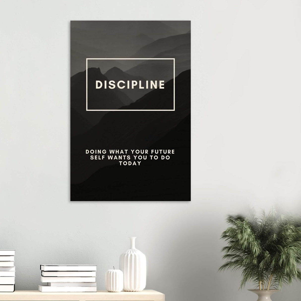 Da Vinci Motivational Wall Art | Discipline - Wood Prints - 60x90 cm / 24x36″ - 20 mm