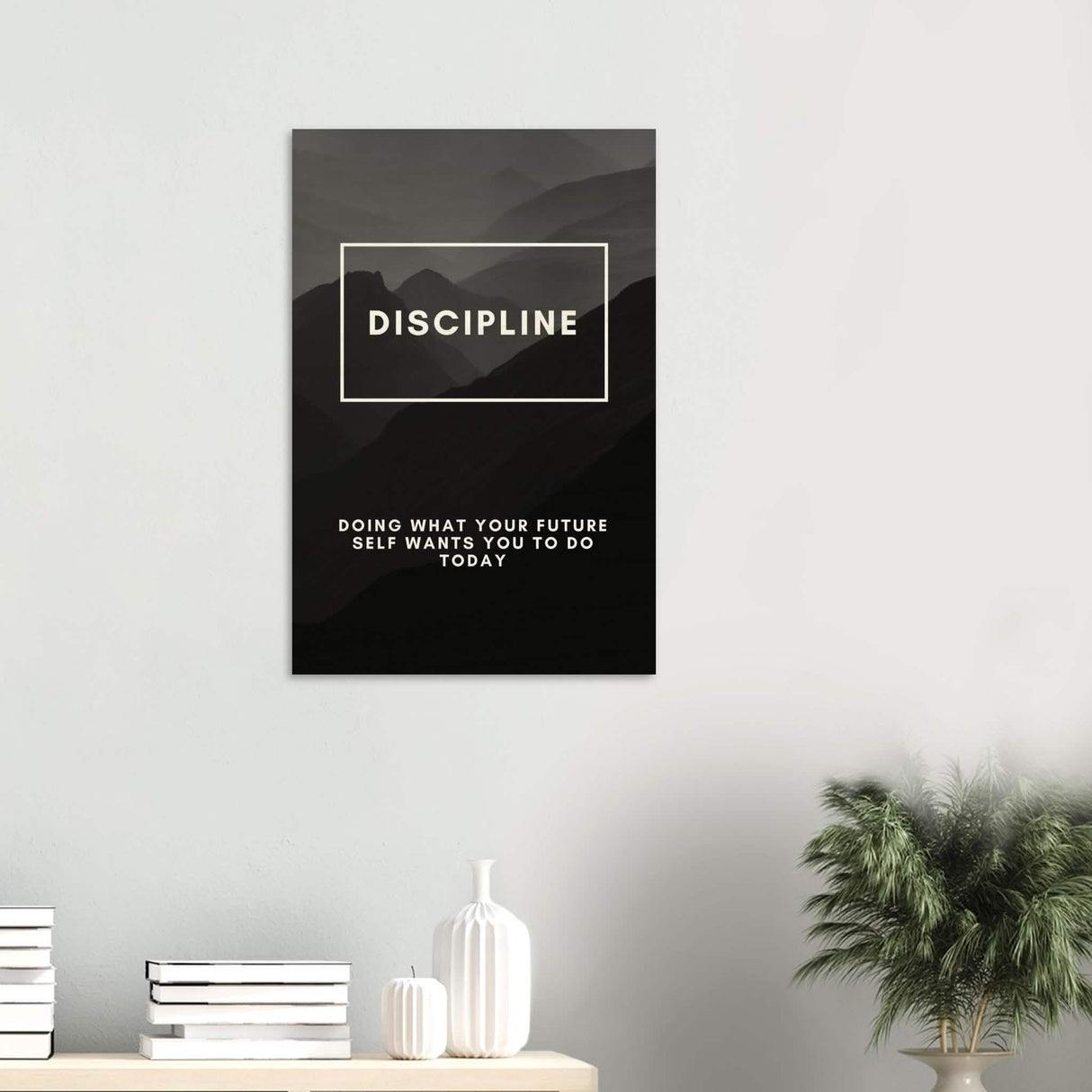 Da Vinci Motivational Wall Art | Discipline - Wood Prints - 50x75 cm / 20x30″ - 10 mm