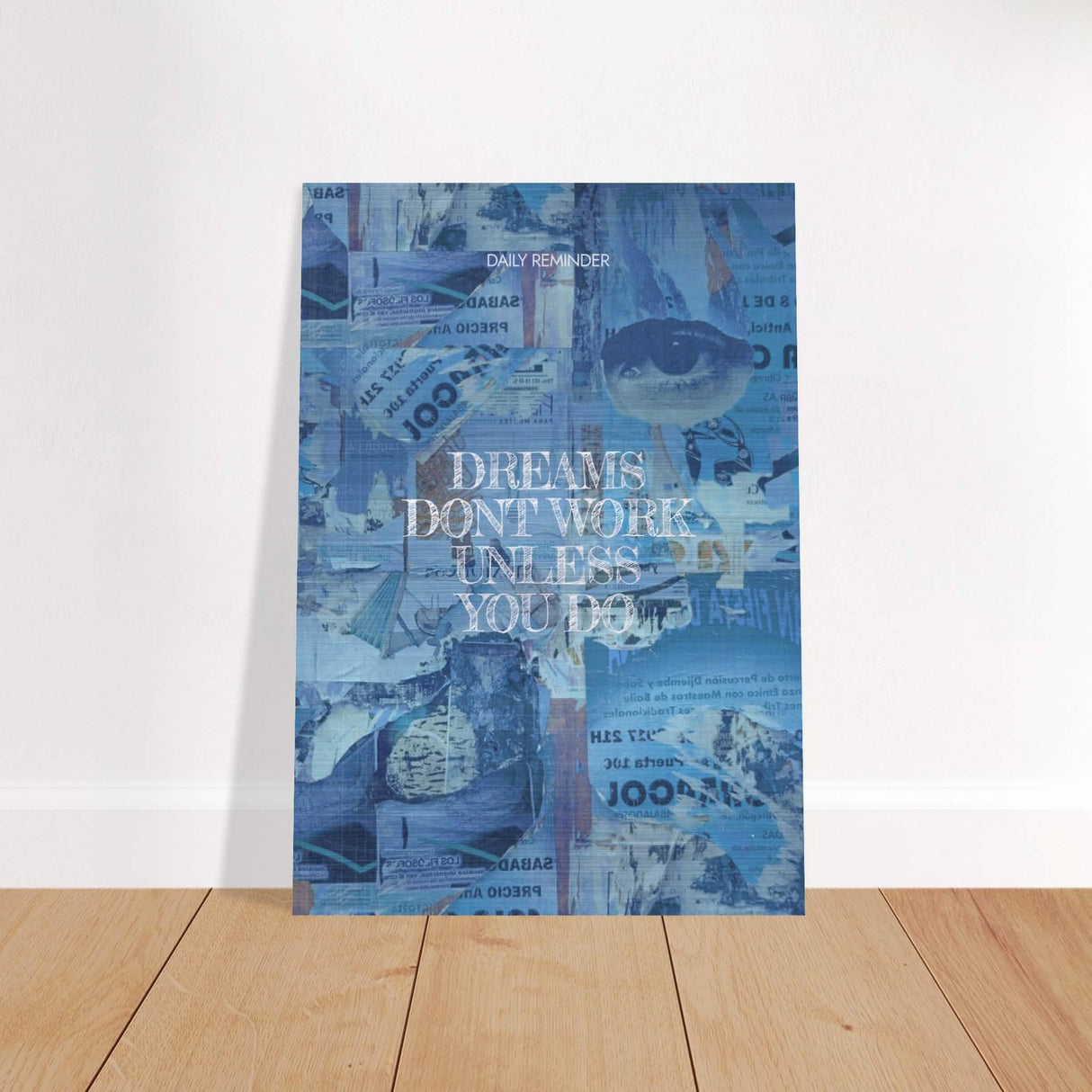 Da Vinci Motivational Wall Art | Dreams - Brushed Aluminum Print - 70x100 cm / 28x40″ -