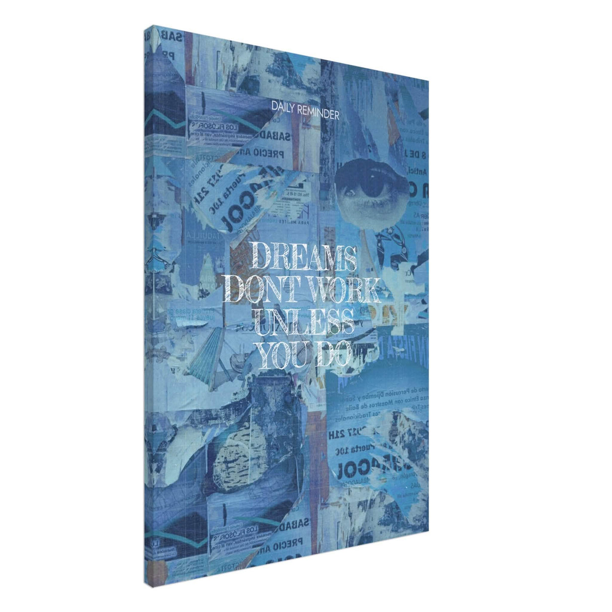 Da Vinci Motivational Wall Art | Dreams - Canvas - 70x100 cm / 28x40″ - Thick