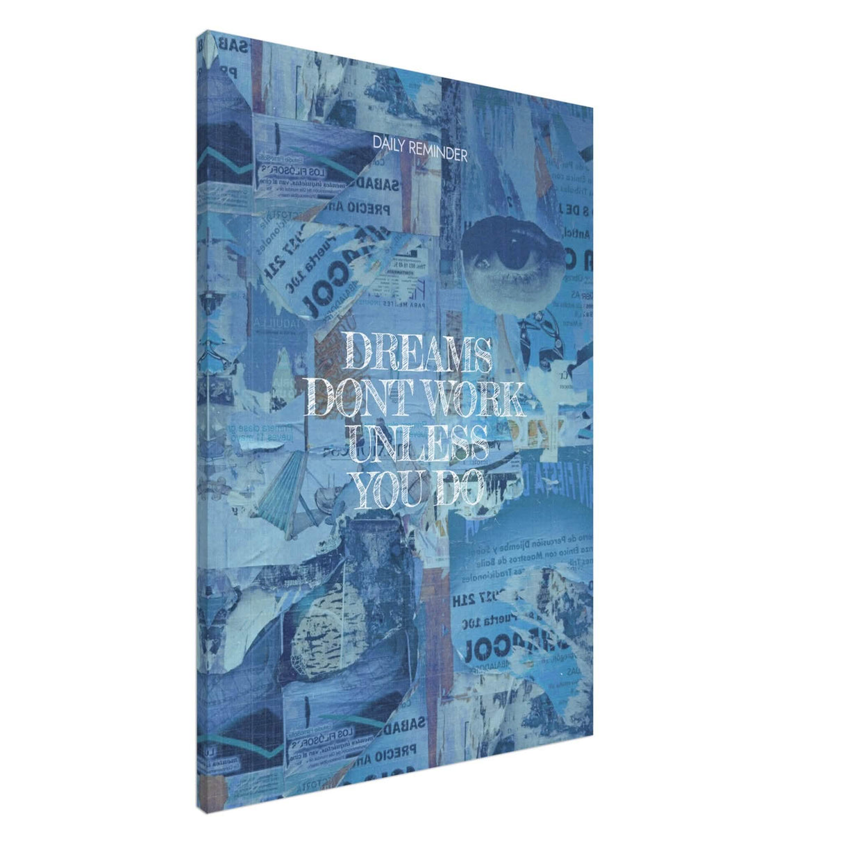 Da Vinci Motivational Wall Art | Dreams - Canvas - 70x100 cm / 28x40″ - Slim