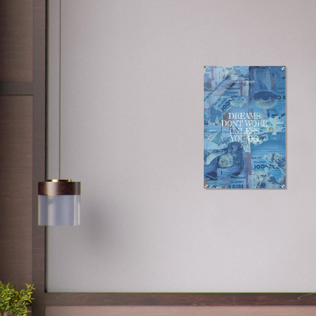 Da Vinci Motivational Wall Art | Dreams - Acrylic Print - 50x75 cm / 20x30″ -