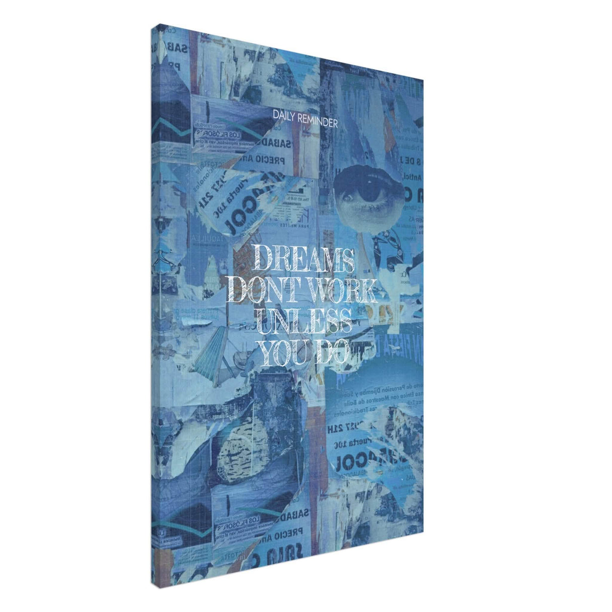 Da Vinci Motivational Wall Art | Dreams - Canvas - 60x90 cm / 24x36″ - Slim