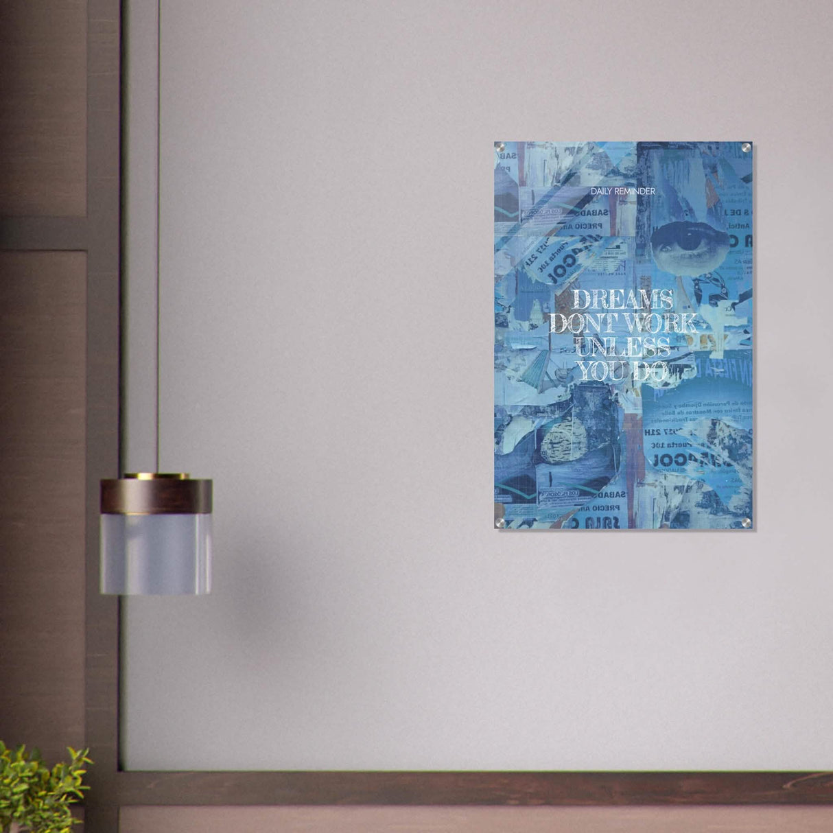 Da Vinci Motivational Wall Art | Dreams - Acrylic Print - 60x90 cm / 24x36″ -