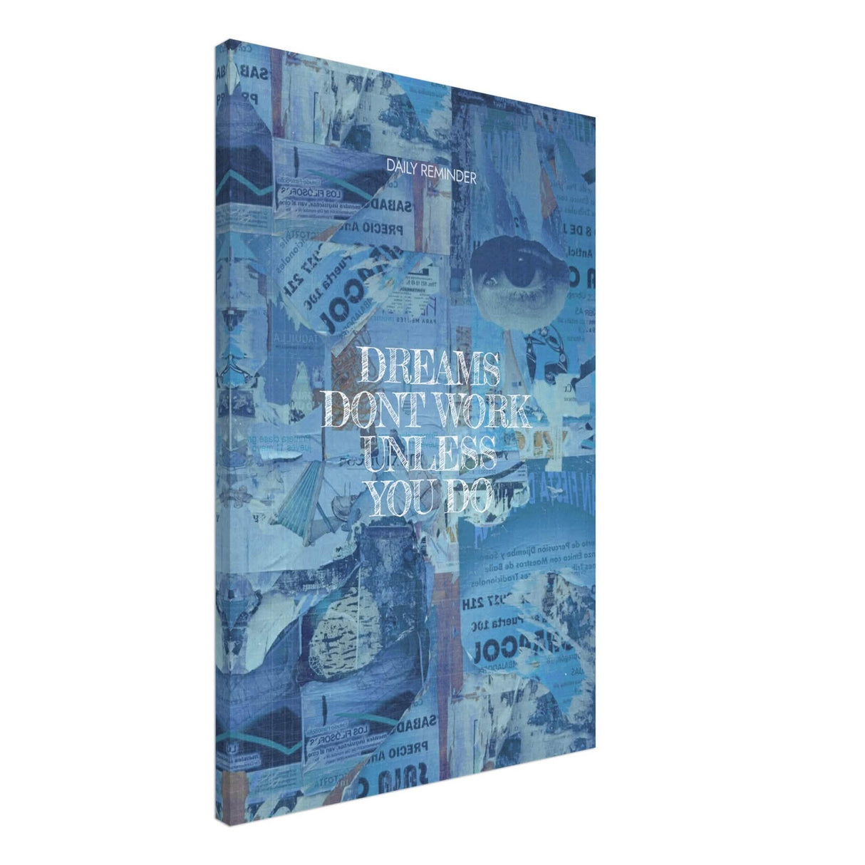 Da Vinci Motivational Wall Art | Dreams - Canvas - 50x75 cm / 20x30″ - Slim