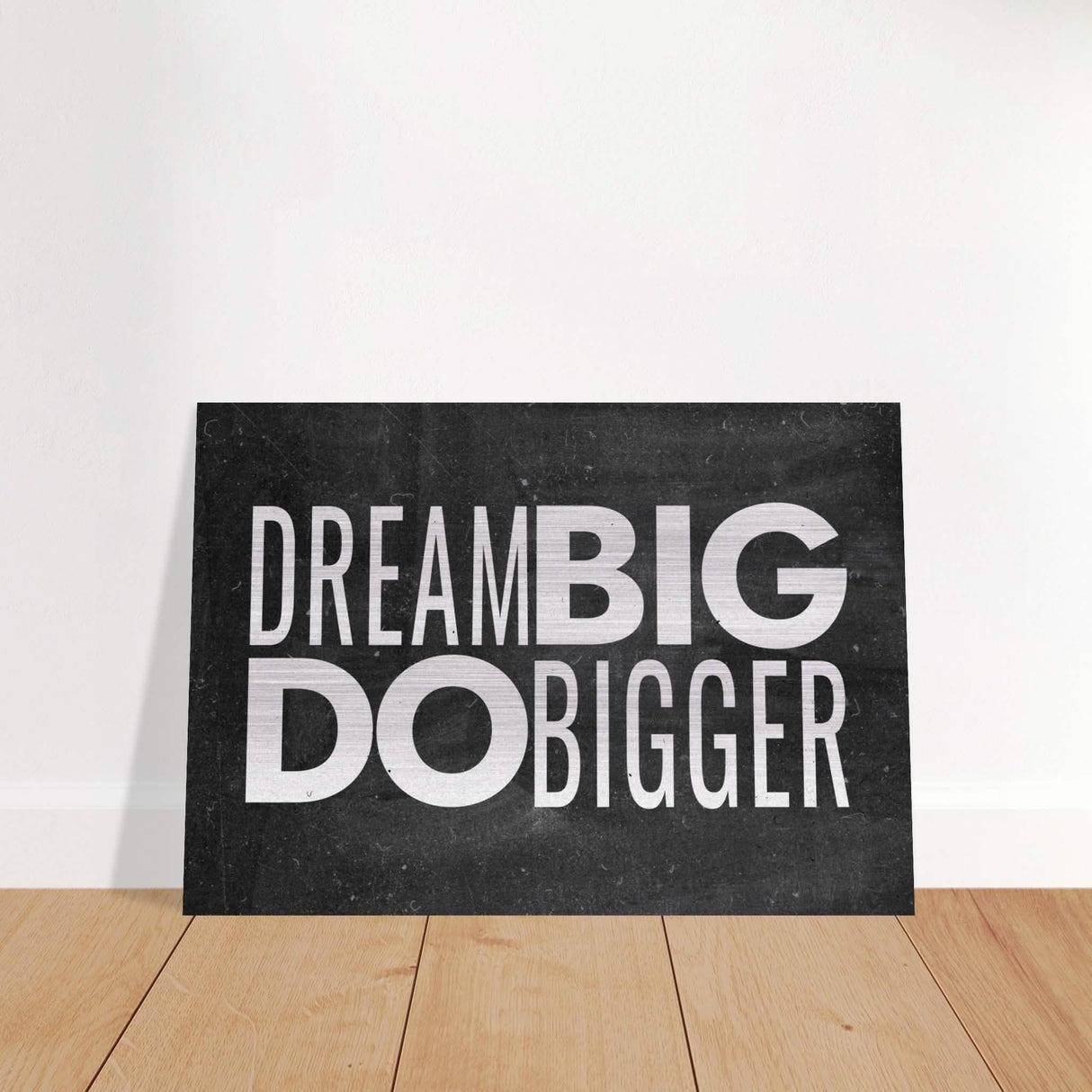 Da Vinci Motivational Wall Art | Dream - Brushed Aluminum Print - 70x100 cm / 28x40″ -