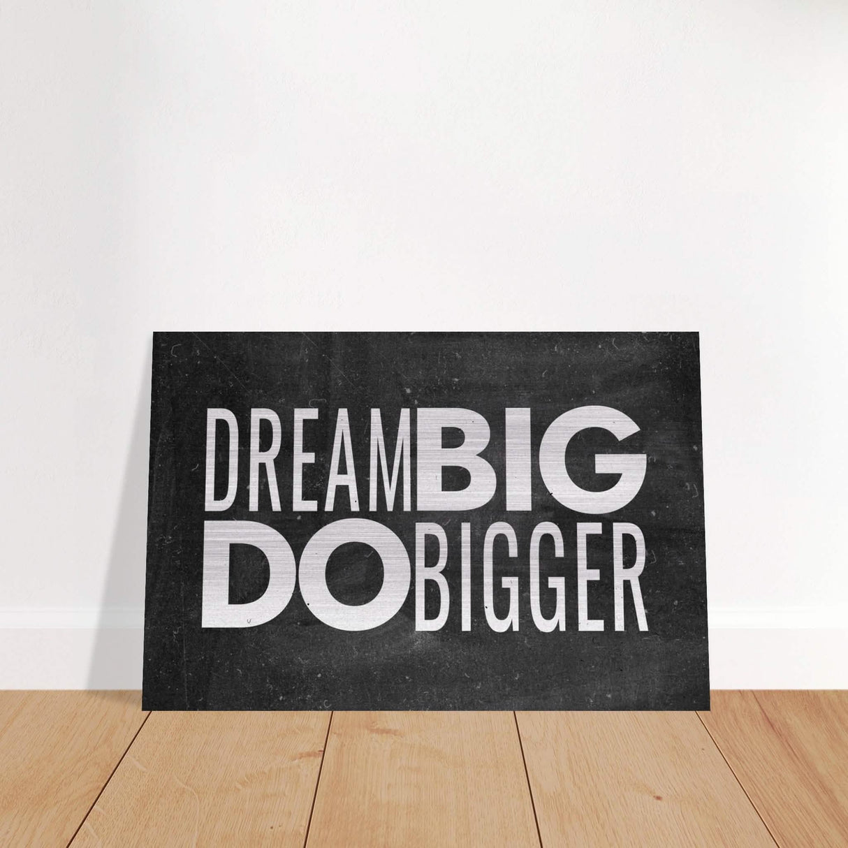 Da Vinci Motivational Wall Art | Dream - Brushed Aluminum Print - 30x45 cm / 12x18″ -