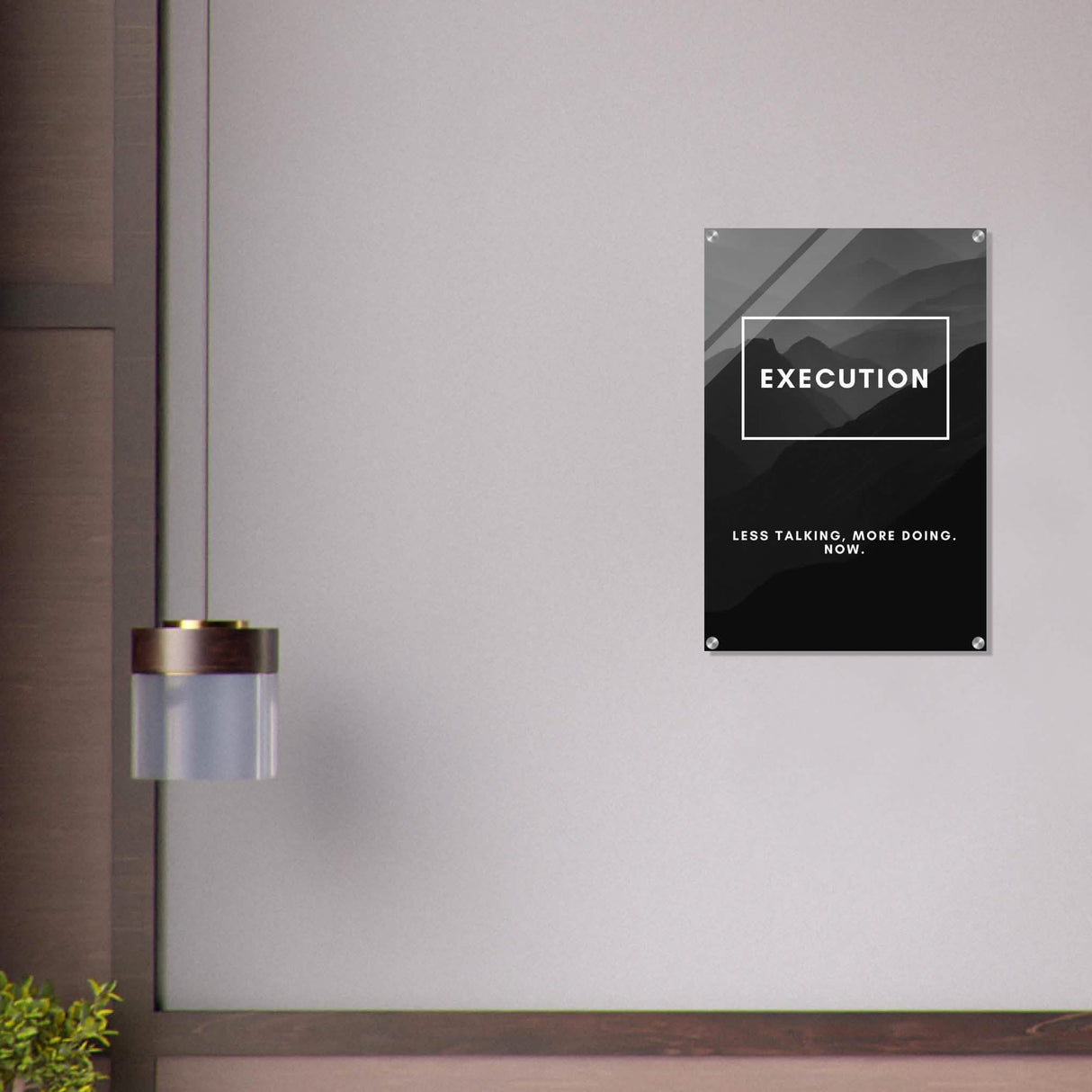 Da Vinci Motivational Wall Art | Execution - Acrylic Print - 50x75 cm / 20x30″ -