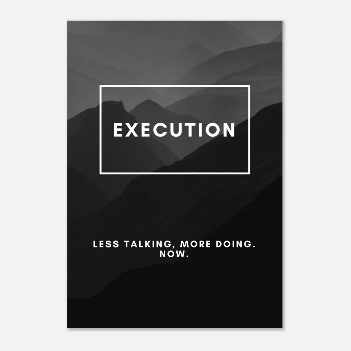 Da Vinci Motivational Wall Art | Execution - Aluminum Print - 70x100 cm / 28x40″ -