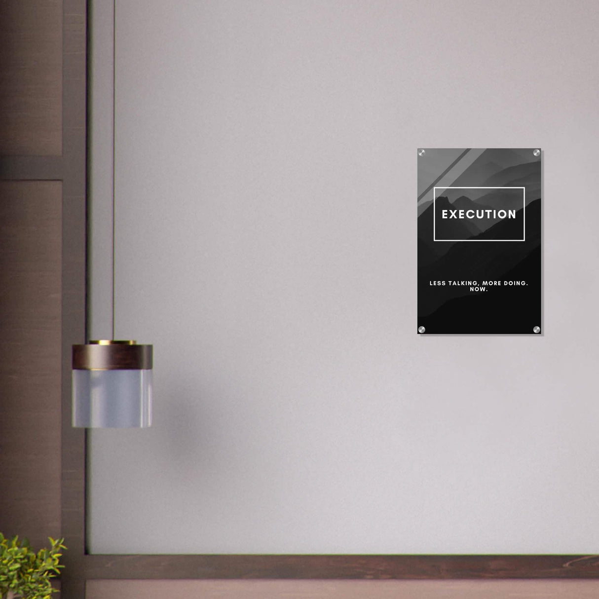 Da Vinci Motivational Wall Art | Execution - Acrylic Print - 40x60 cm / 16x24″ -