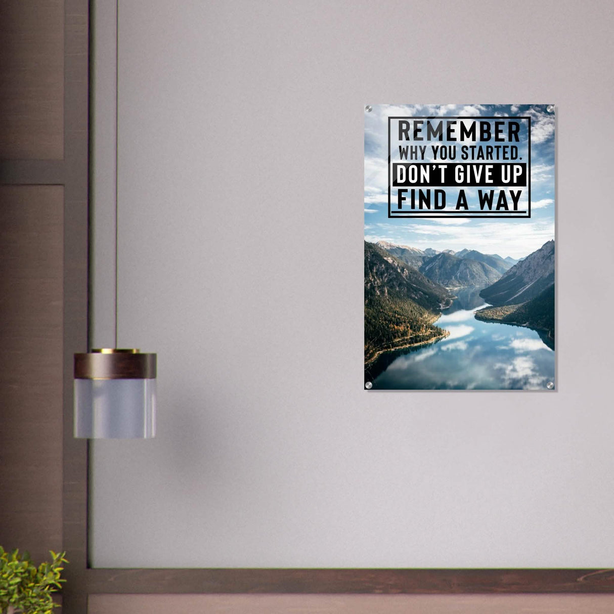 Da Vinci Motivational Wall Art | Find a Way - Acrylic Print - 60x90 cm / 24x36″ -
