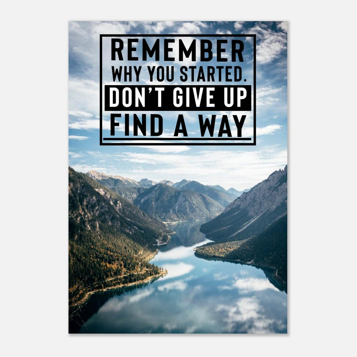 Da Vinci Motivational Wall Art | Find a Way - Aluminum Print - 70x100 cm / 28x40″ -