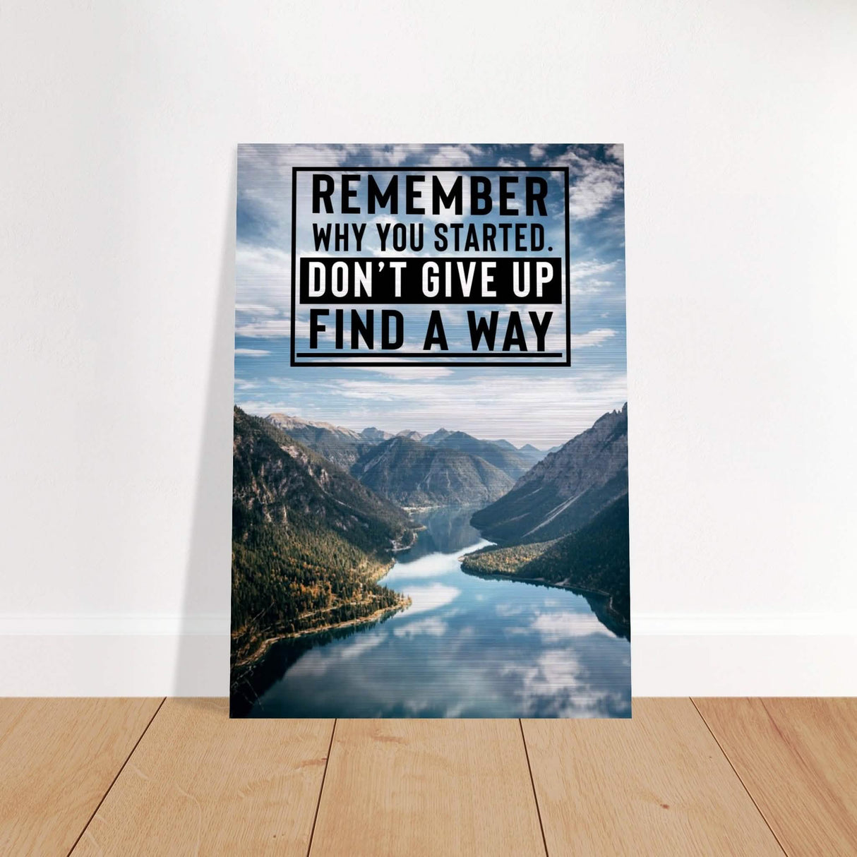 Da Vinci Motivational Wall Art | Find a Way - Brushed Aluminum Print - 70x100 cm / 28x40″ -