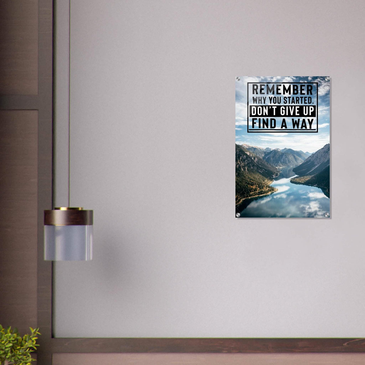 Da Vinci Motivational Wall Art | Find a Way - Acrylic Print - 50x75 cm / 20x30″ -