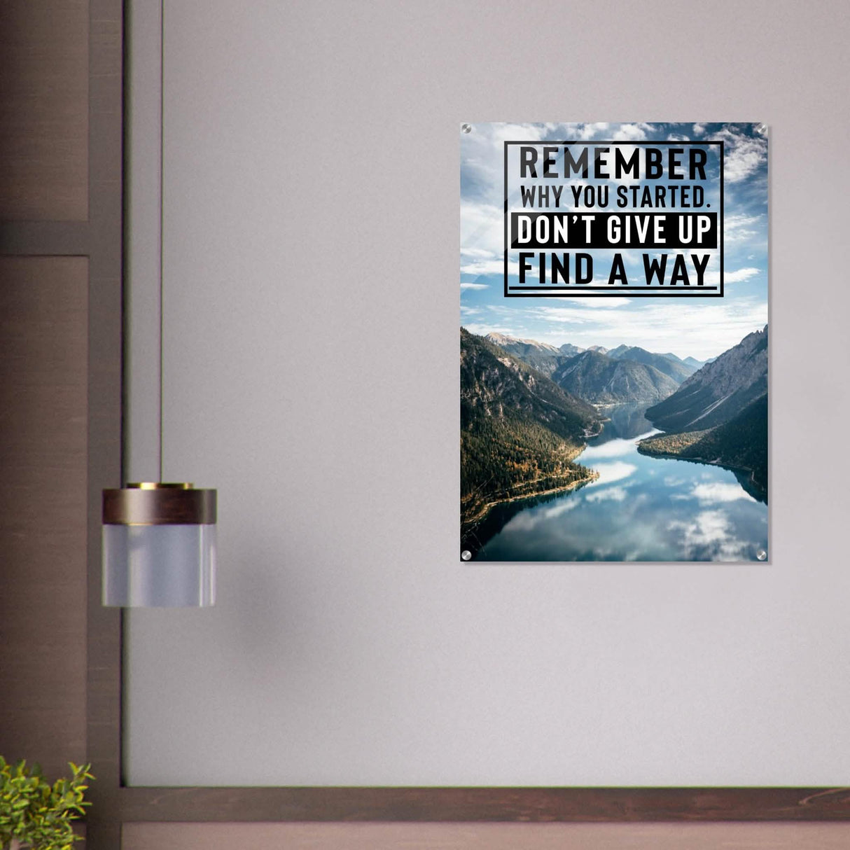 Da Vinci Motivational Wall Art | Find a Way - Acrylic Print - 70x100 cm / 28x40″ -