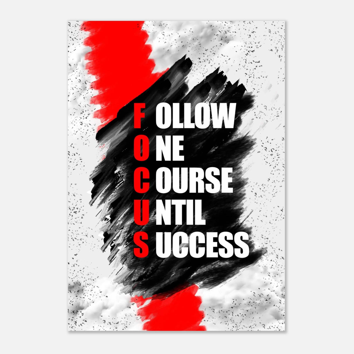 Da Vinci Motivational Wall Art | Follow One Course - Aluminum Print - 70x100 cm / 28x40″ -