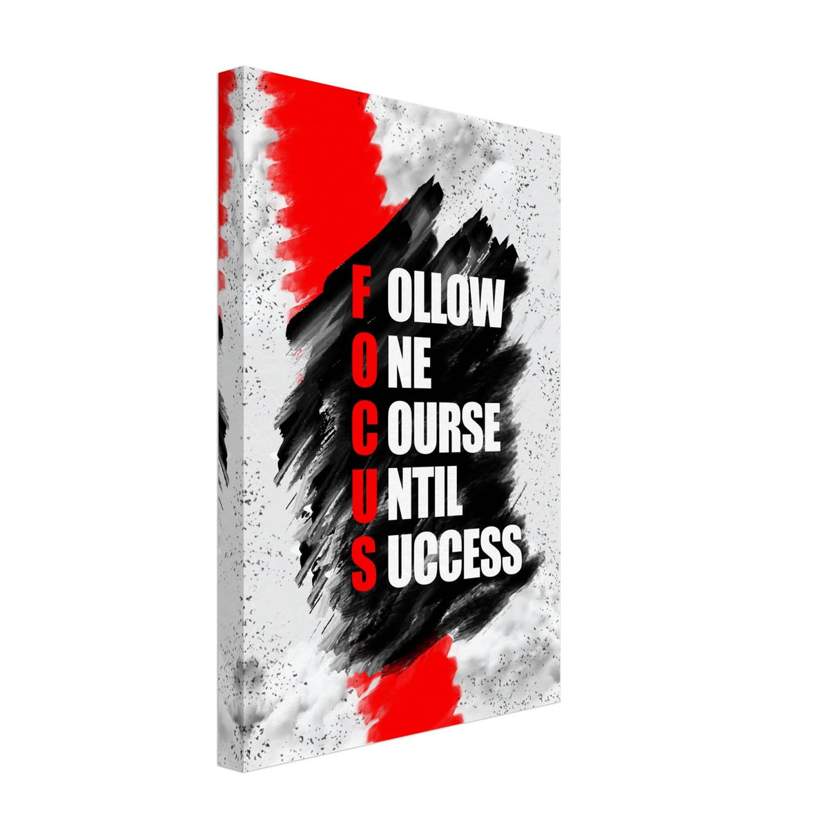 Da Vinci Motivational Wall Art | Follow One Course - Canvas - 30x45 cm / 12x18″ - Thick