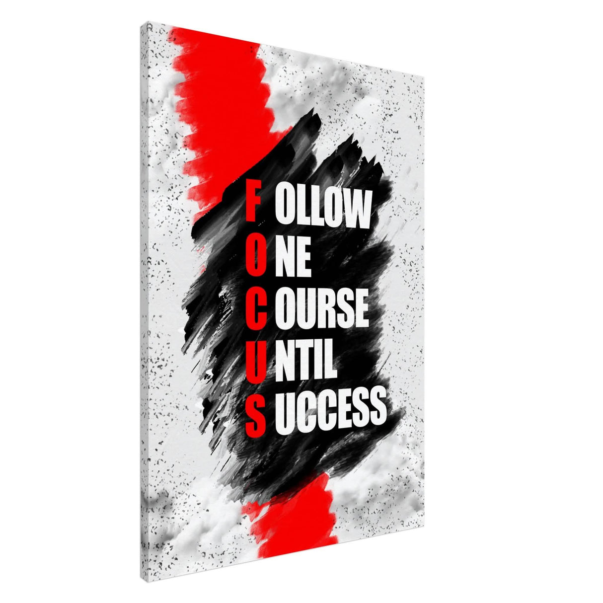 Da Vinci Motivational Wall Art | Follow One Course - Canvas - 70x100 cm / 28x40″ - Slim