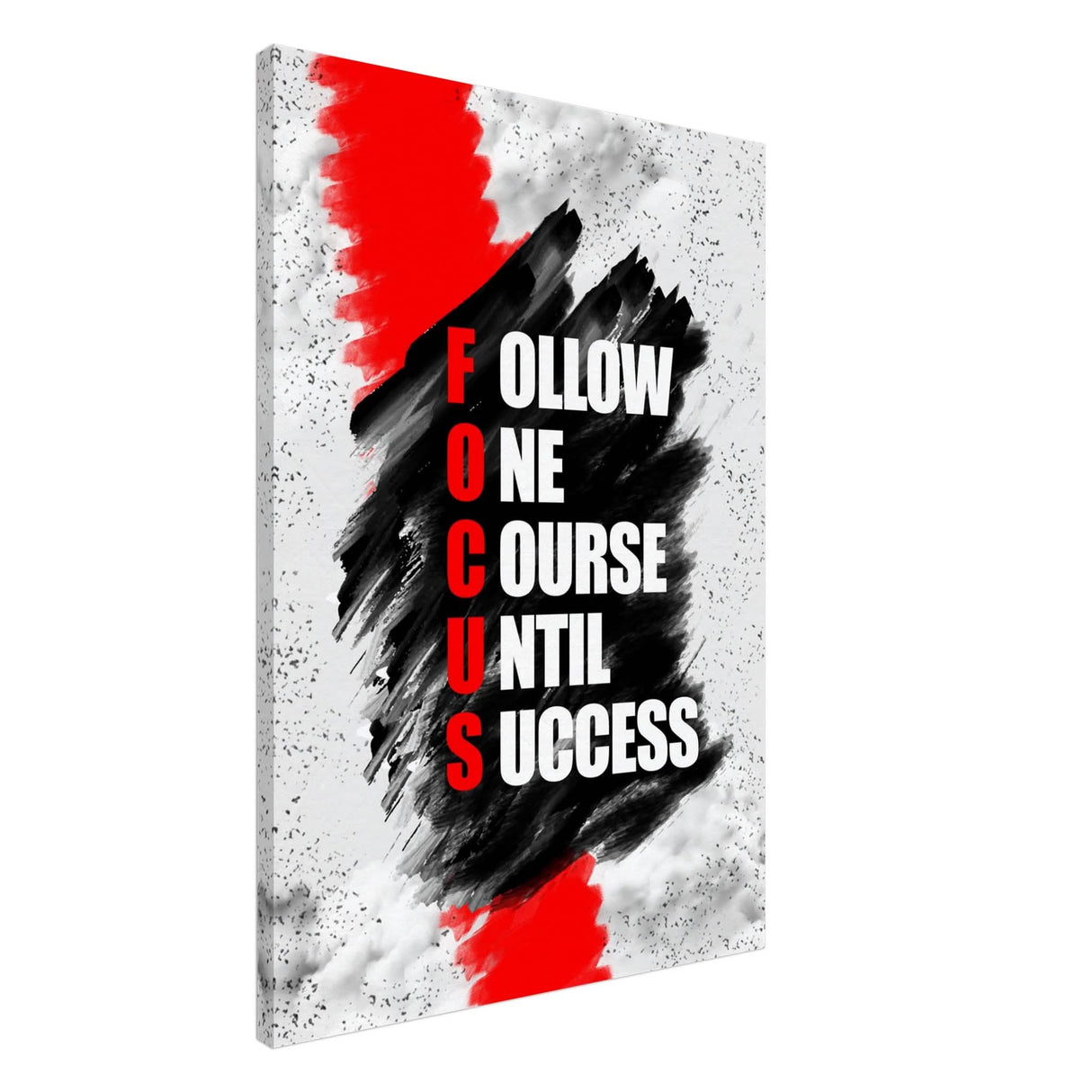 Da Vinci Motivational Wall Art | Follow One Course - Canvas - 70x100 cm / 28x40″ - Thick