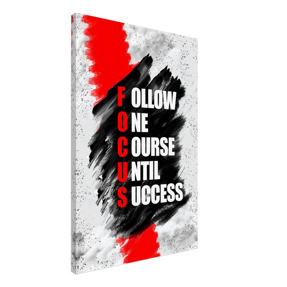 Da Vinci Motivational Wall Art | Follow One Course - Canvas - 60x90 cm / 24x36″ - Thick