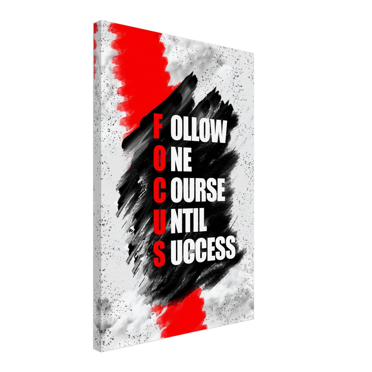 Da Vinci Motivational Wall Art | Follow One Course - Canvas - 40x60 cm / 16x24″ - Slim