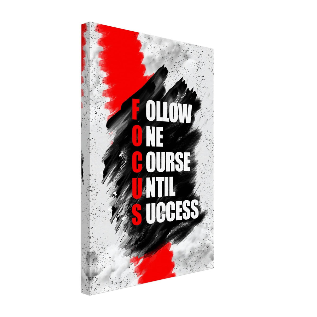 Da Vinci Motivational Wall Art | Follow One Course - Canvas - 30x45 cm / 12x18″ - Slim