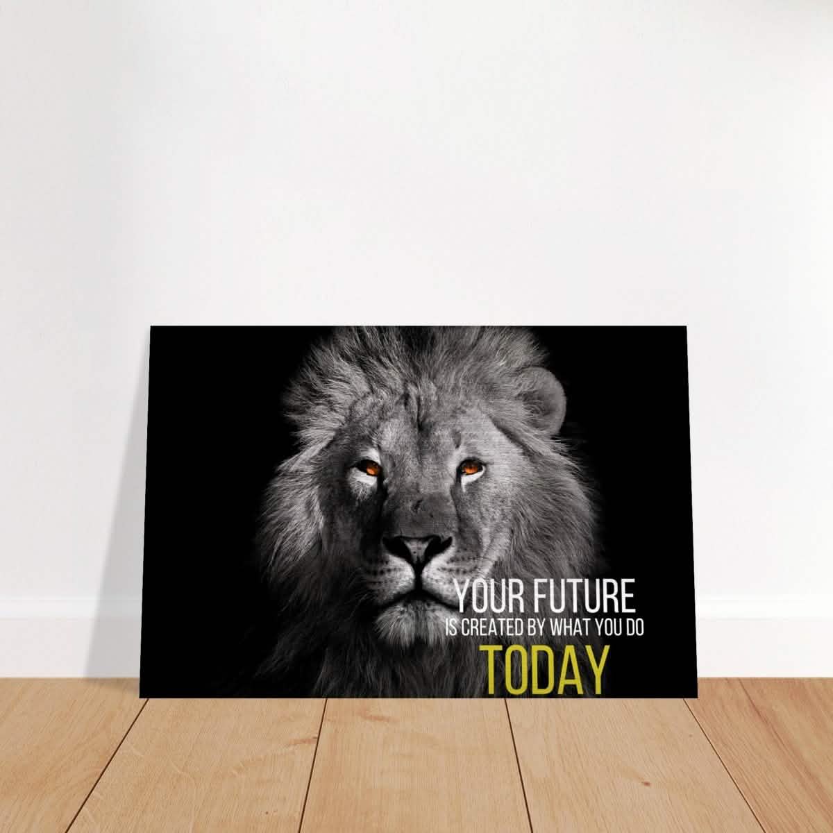 Da Vinci Motivational Wall Art | Future - Brushed Aluminum Print - 30x45 cm / 12x18″ -