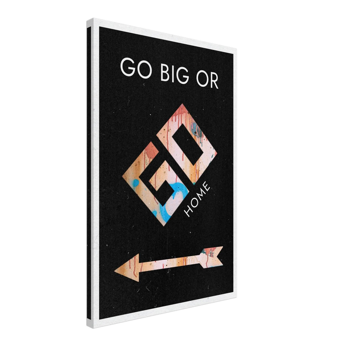 Da Vinci Motivational Wall Art | Go Big - Canvas - 50x75 cm / 20x30″ - Thick