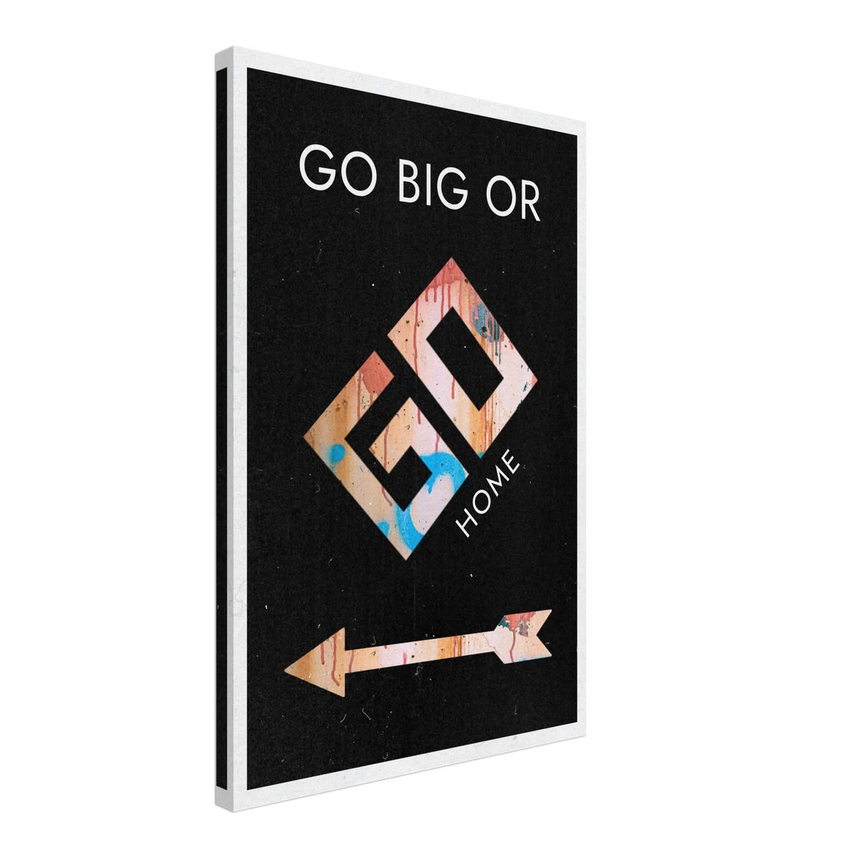 Da Vinci Motivational Wall Art | Go Big - Canvas - 40x60 cm / 16x24″ - Slim