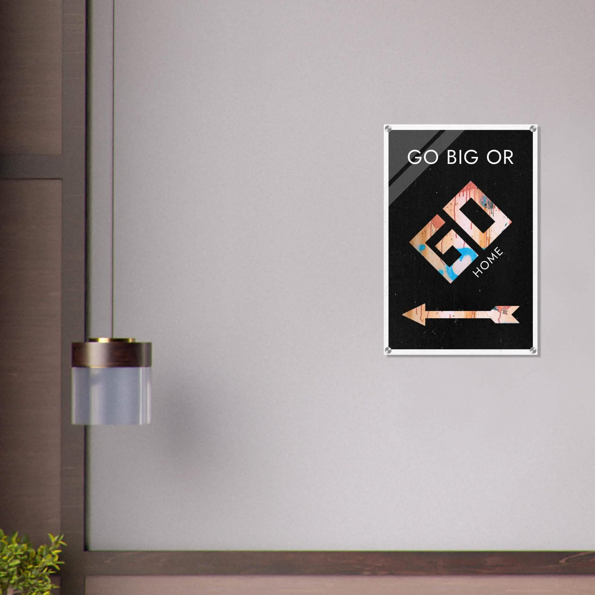 Da Vinci Motivational Wall Art | Go Big - Acrylic Print - 50x75 cm / 20x30″ -