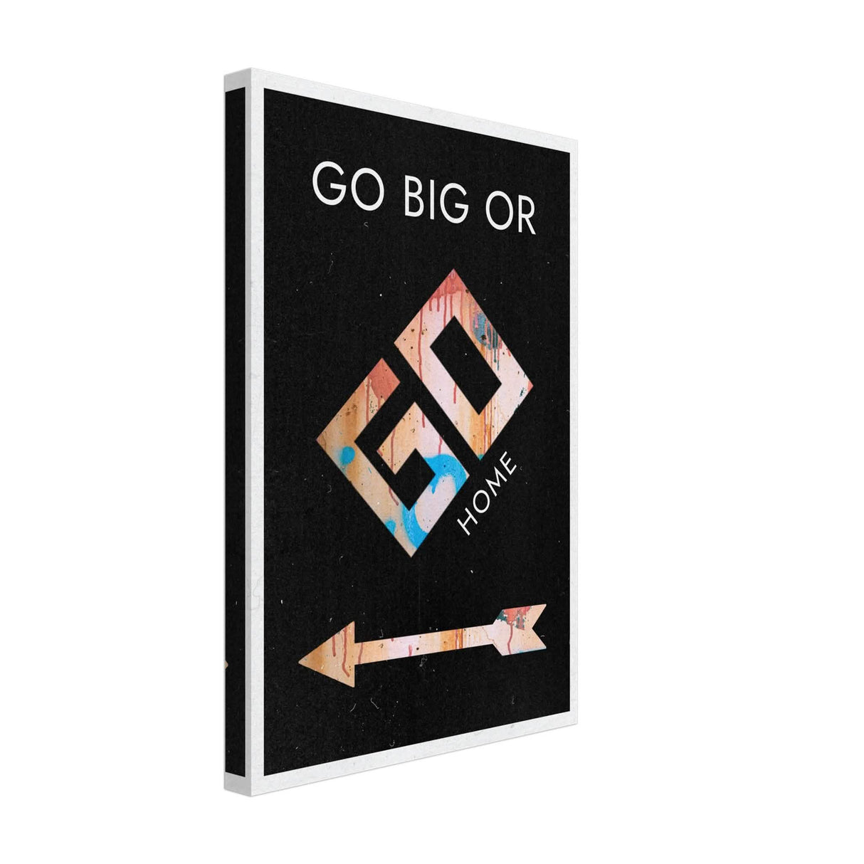 Da Vinci Motivational Wall Art | Go Big - Canvas - 30x45 cm / 12x18″ - Thick