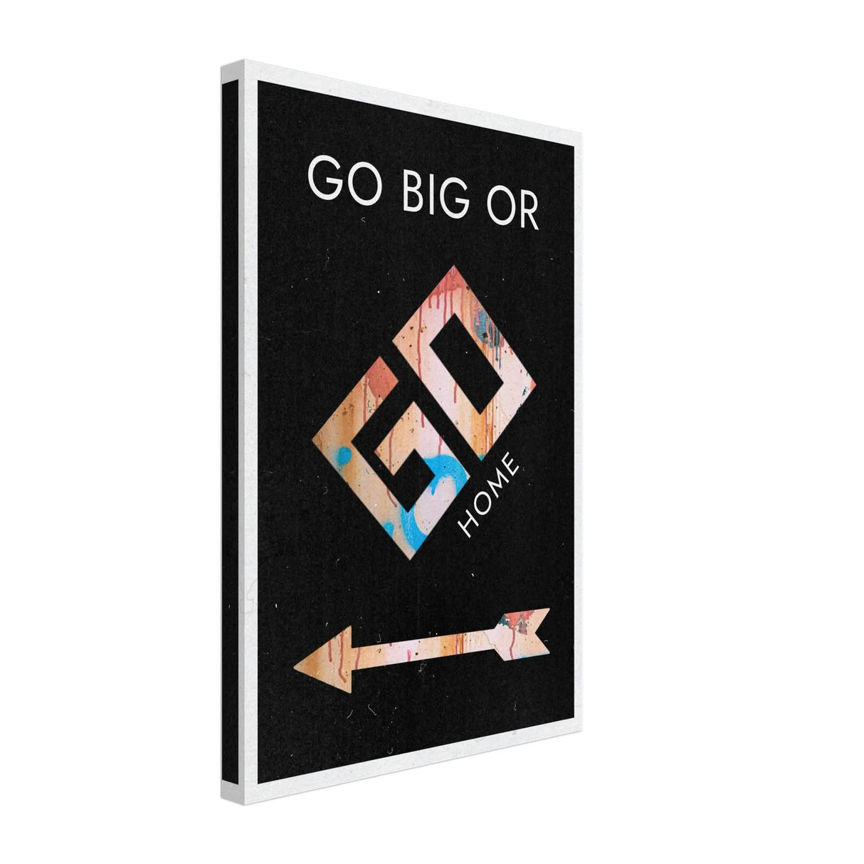 Da Vinci Motivational Wall Art | Go Big - Canvas - 30x45 cm / 12x18″ - Slim