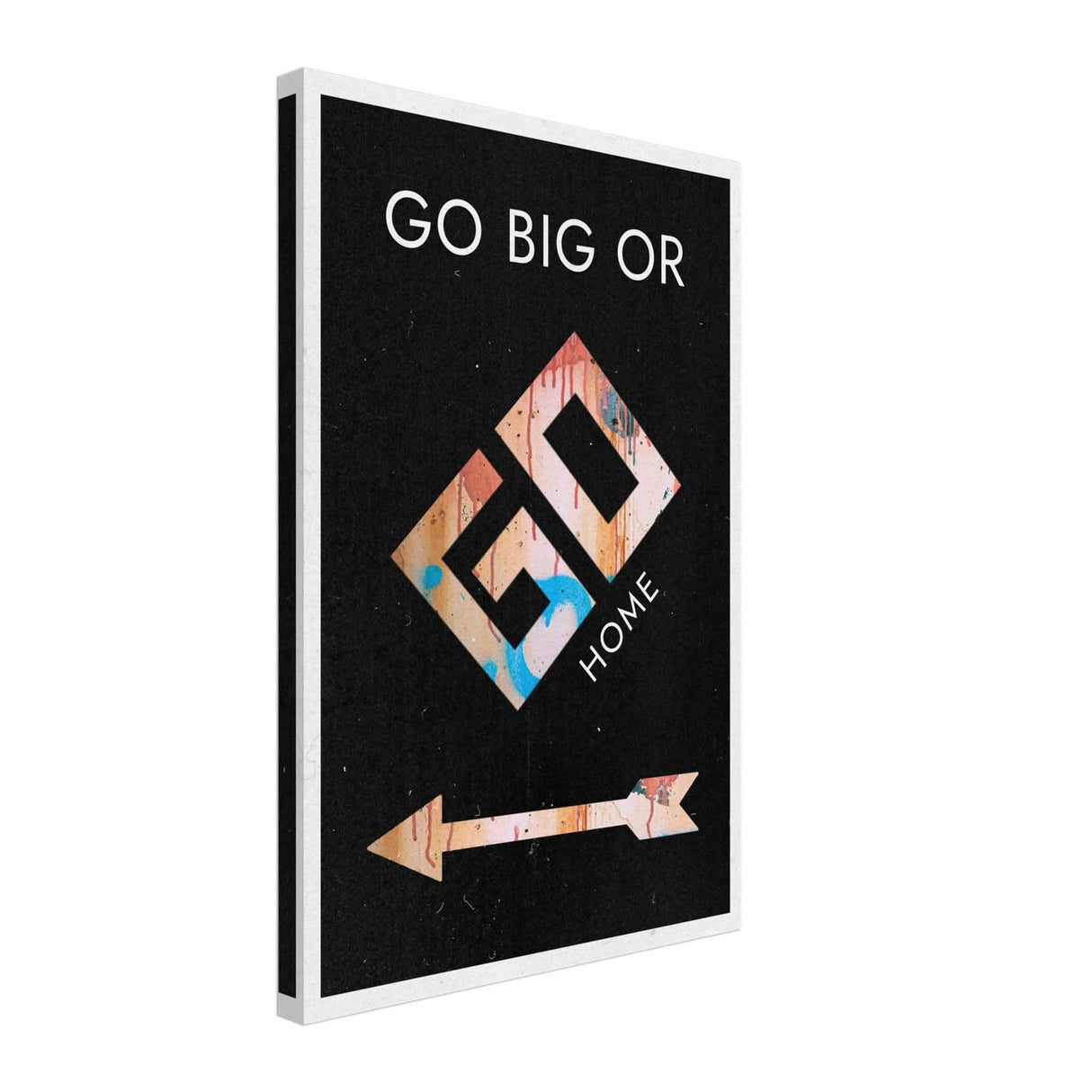 Da Vinci Motivational Wall Art | Go Big - Canvas - 40x60 cm / 16x24″ - Thick