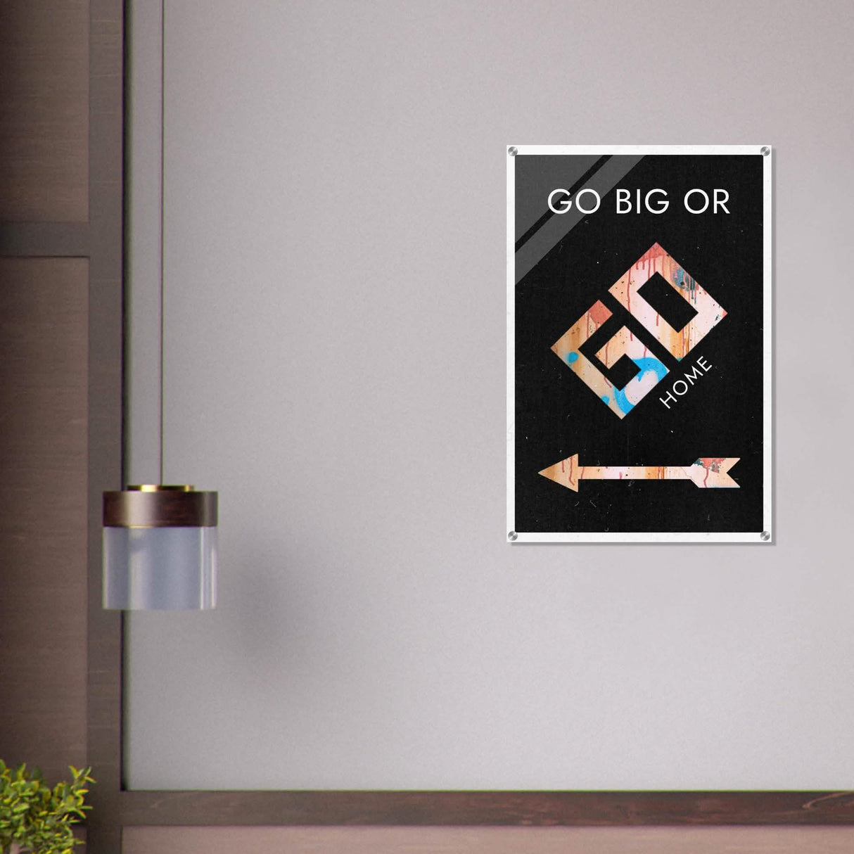 Da Vinci Motivational Wall Art | Go Big - Acrylic Print - 60x90 cm / 24x36″ -