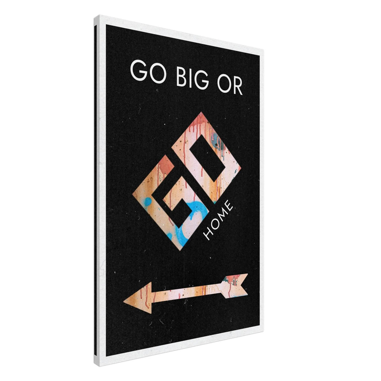Da Vinci Motivational Wall Art | Go Big - Canvas - 60x90 cm / 24x36″ - Slim
