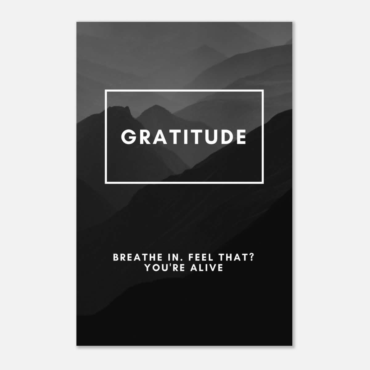 Da Vinci Motivational Wall Art | Gratitude - Aluminum Print - 30x45 cm / 12x18″ -