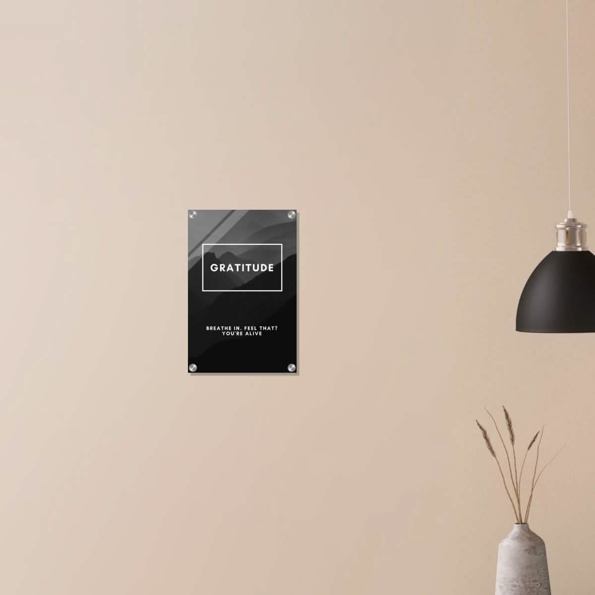 Da Vinci Motivational Wall Art | Gratitude - Acrylic Print - 30x45 cm / 12x18″ -