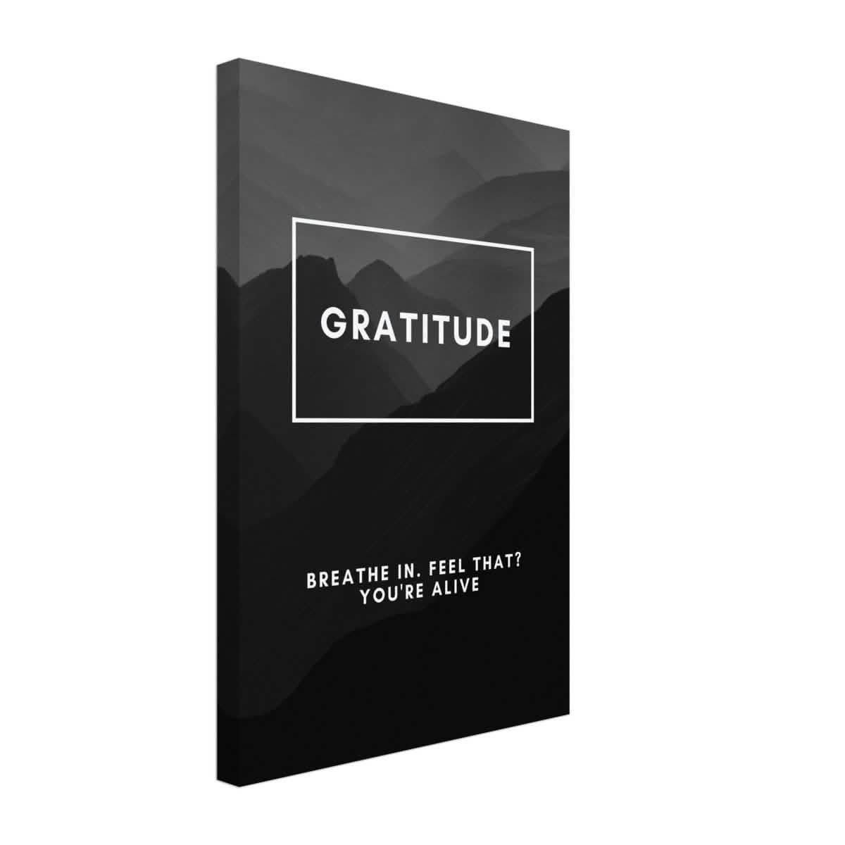 Da Vinci Motivational Wall Art | Gratitude - Canvas - 30x45 cm / 12x18″ - Slim