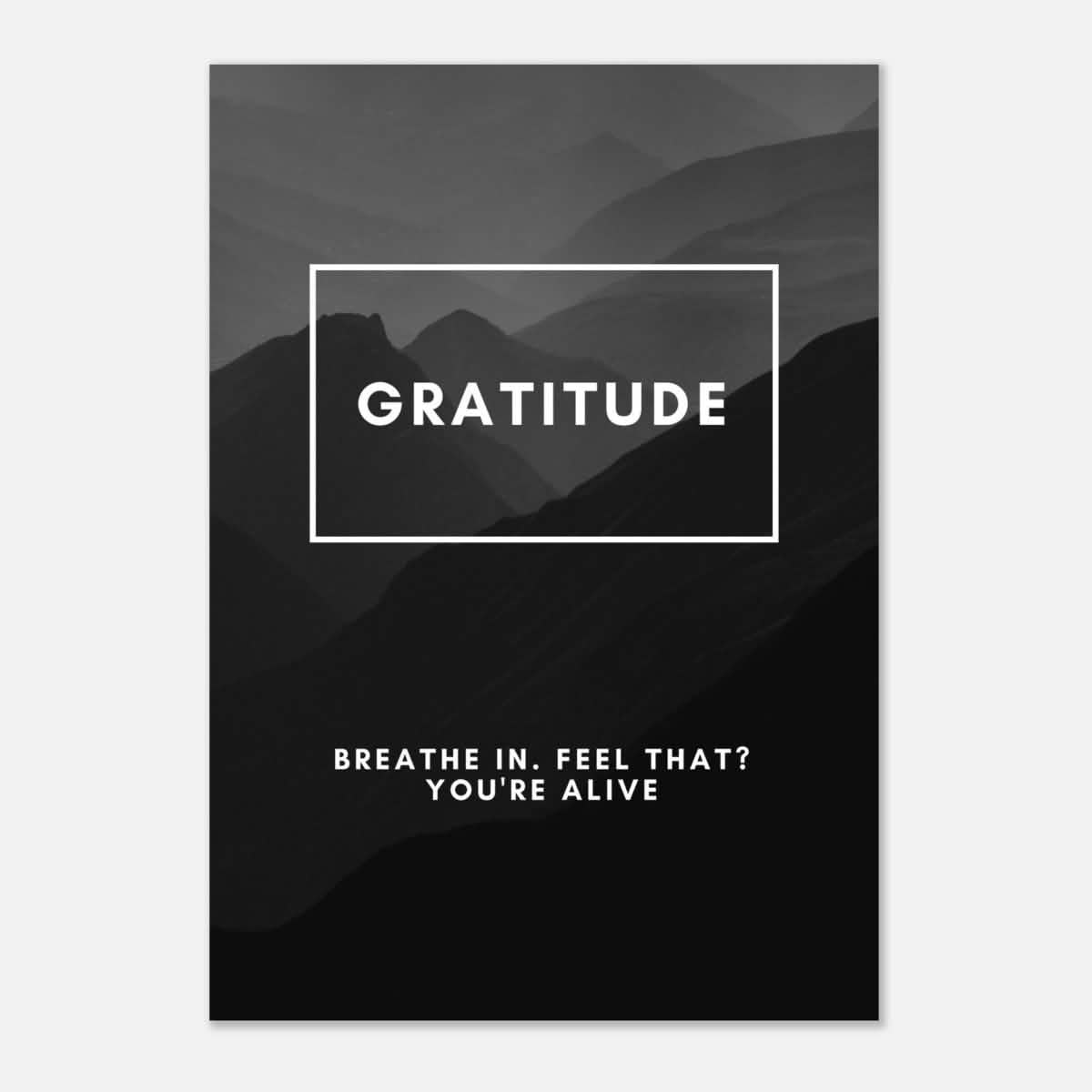 Da Vinci Motivational Wall Art | Gratitude - Aluminum Print - 70x100 cm / 28x40″ -