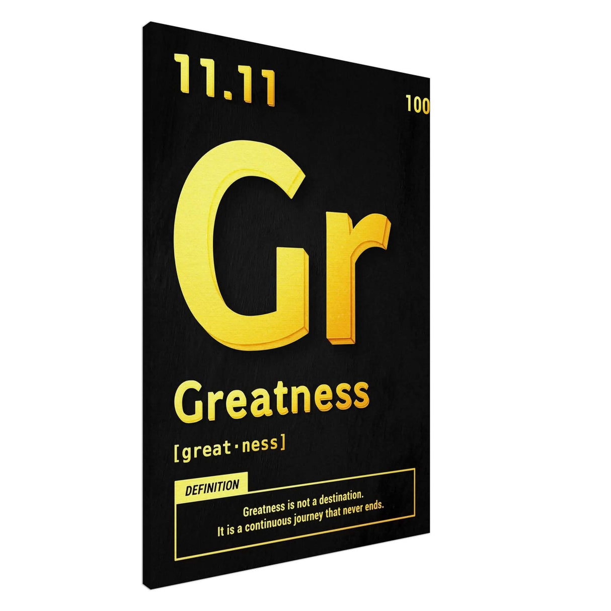 Da Vinci Motivational Wall Art | Greatness - Canvas - 70x100 cm / 28x40″ - Slim